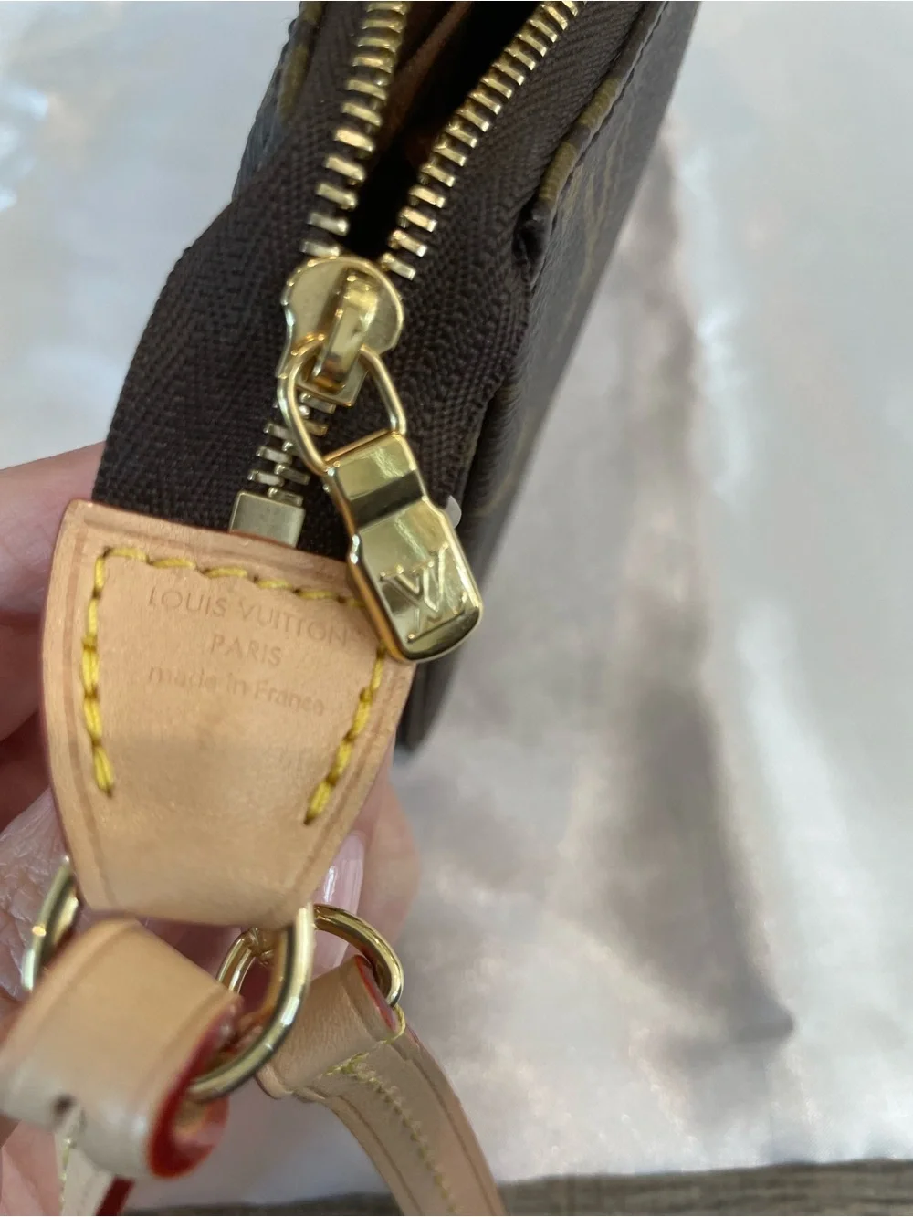 Louis Vuitton Pochette Accessoires M82766 Monogram Chain Strap Full Set